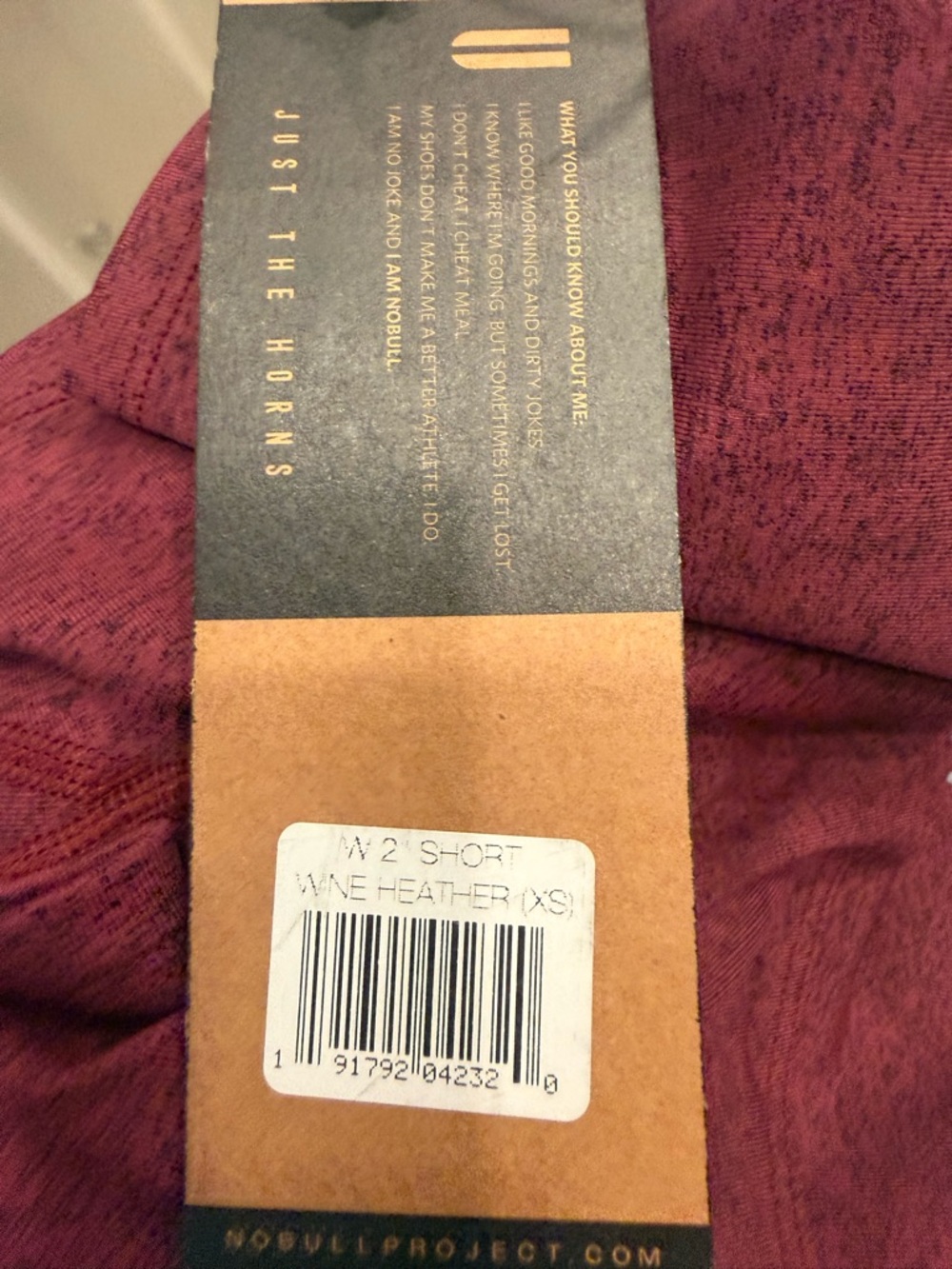 NOBULL Maroon High-Rise Bike Shorts - Picture 4 of 4